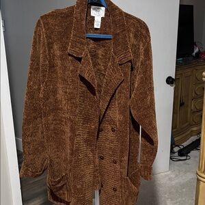 ✅Elegant Brown Teddy Jacket for Women